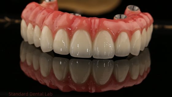 acheter Implants en zirconium à pleine voûte pont en zirconium couronne vita ombre personnalisée tout sur quatre / six implant dentaire fabrication en ligne