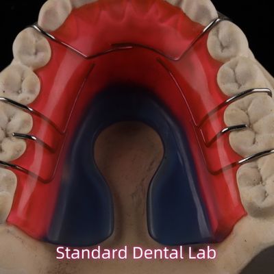 Appareil d'orthodontie dentaire amovible à retenue Hawley