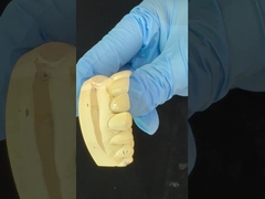 Couronne en zirconium de contour complet/Haute esthétique naturelle sur mesure Aidite Zirconium pont dentaire